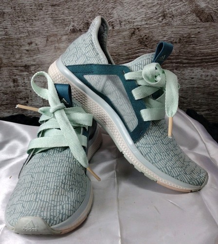 Adidas Shoes EdgeLux Bounce Running Sneakers Green Round Toe #114343053 Size 7.5 - Picture 2 of 11