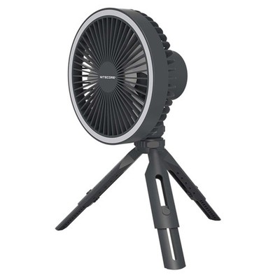 Nitecore NEF10   mobiler USB-C Ventilator mit LED-Licht und Powerbank (grau)