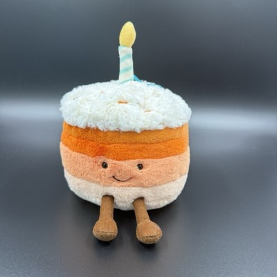 Jellycat Jellina Geburtstagstorte 25. Jahrestag Brandneu mit Etikett nicht mehr produziert neu mit Etikett