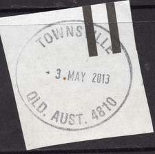 -3 MAY 2013 TOWNSVILLE, QLD. AUST. 4810 complete circular postmark