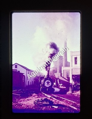 Orig Railroad BW Slides (4) E. B. & L. Steam Action Lincoln N.H.