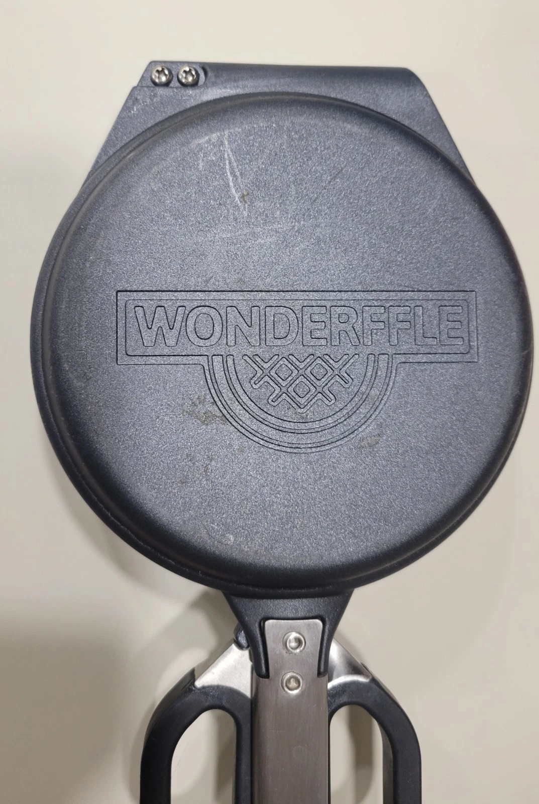 Wonderffle Stuffed Waffle Iron Belgian Waffle Maker Dual Nonstick Pans Portable