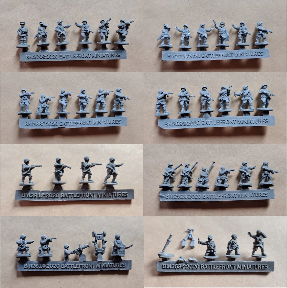 Soviet SMG Team Sprues - 15mm Flames of War Bagration Storm Group