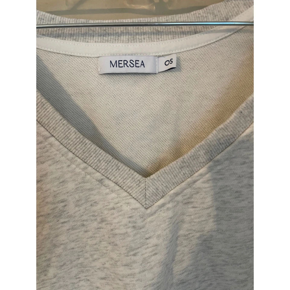 MERSEA один размер французский v-образным вырезом толстовка пепел вересковый серый - Изображение 3 из 4