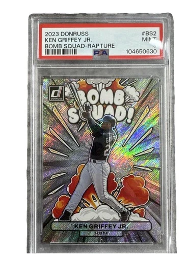 2023 Donruss Ken Griffey Junior bomb squad rapture #bs2 PSA 9