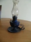 VINTAGE TINPLATE SWIVEL HAND OIL LAMP-GC.