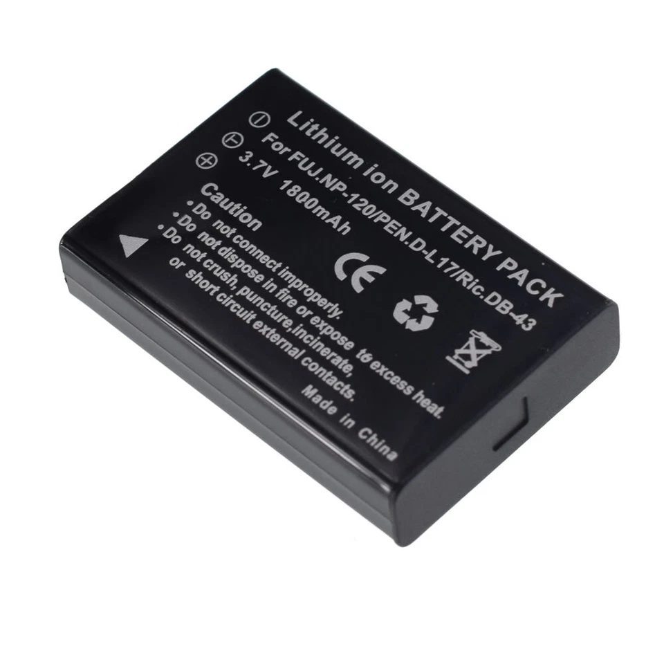 3.7V 1800mAH NP-120 Battery for FUJIFILM Fuji FinePix F10 F11 603 M603 Zoom - Image 3 of 4
