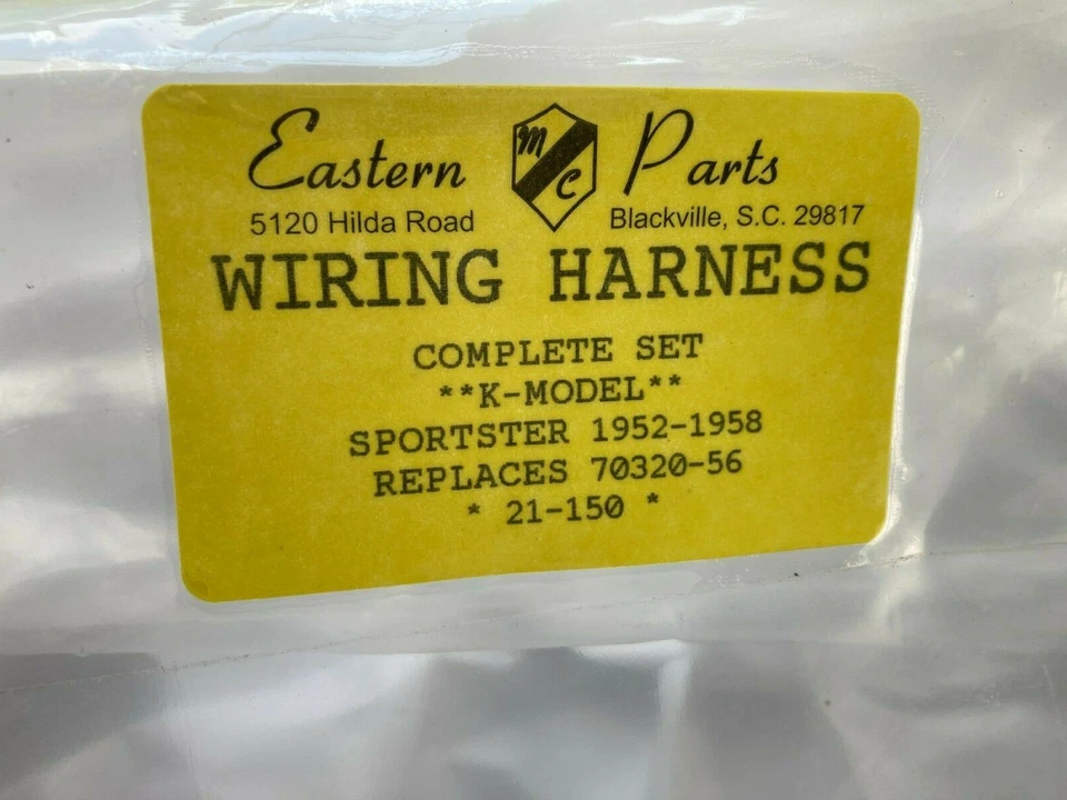 juego completo arnés cableado se adapta a sportster modelo k 52-58 70320-56 Foto 4 de 4