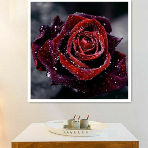QINRUBB doe-het-zelf wildbloemen diamond painting voor volwassenen, 5D