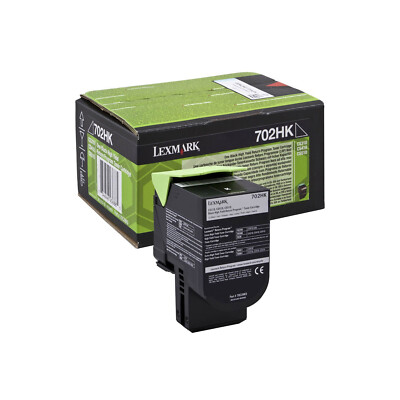 Original Lexmark 702HK 70C2HK0 Toner Schwarz neu A-Ware