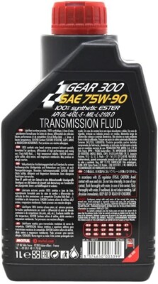 Motul Gear 300 75W90 100% Ester Synthetic Gear Oil - 1 Liter