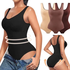 Women Firm Tummy Control Full Body Shaper Bodysuit Slimming Shapewear Underwear