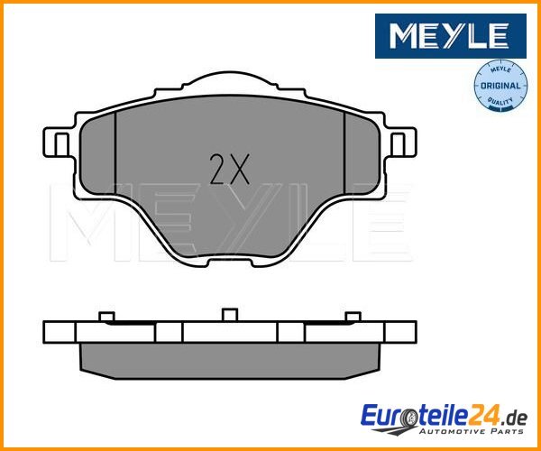 Bremsbelagsatz, Scheibenbremse Meyle 0252582717 FüR Peugeot-image