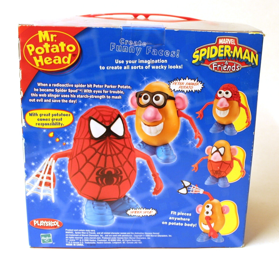 Mr. Potato Head Spider Spud Marvel Spider-Man & Friends 2006 | eBay