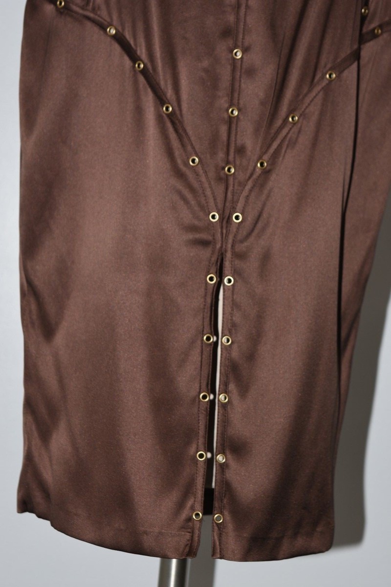 Tom Ford for Gucci F/W 2003 Runway Studded Stretch Silk ICONIC