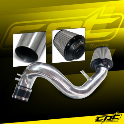 For 11-15 Sonata 2.4L 4cyl Polish Cold Air Intake + Red Filter Cover