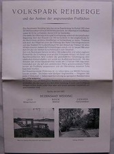 Berlin 1927 Volkspark Rehberge Mitte Denkschrift Bezirksamt Wedding Prospekt RP