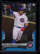 2021 Topps Now #696 Rafael Ortega Blue Parallel Card #d /49