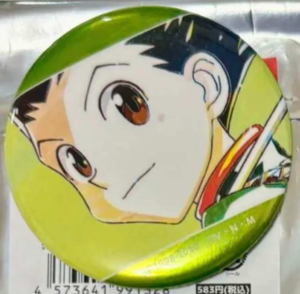 Japanese anime HUNTER×HUNTER metallic can badge Gon Ani-Art | eBay