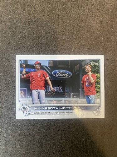 Shohei Ohtani And Maeda 2022 Topps Series 1 #122 Minnesota Meetup