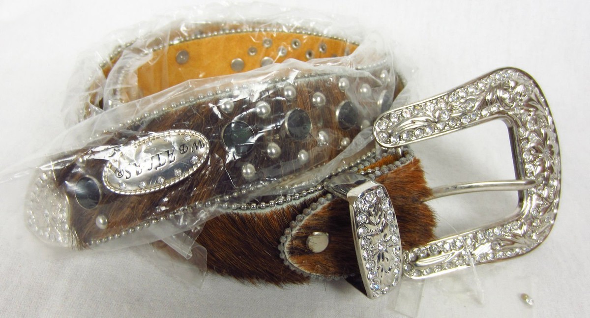Atlas Wholesale Rhinestone Belt Cowgirl Bling Belt Hair on  display picture 3