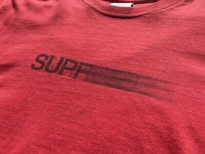 2016 Supreme Motion Logo Tee - SS16 - Red - US Men's Large