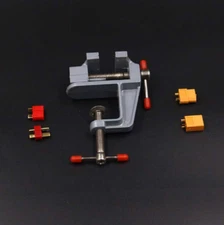 Miniature Small 3.5" Aluminum Jewelers Hobby Clamp On Table Bench Vise Tool Vice