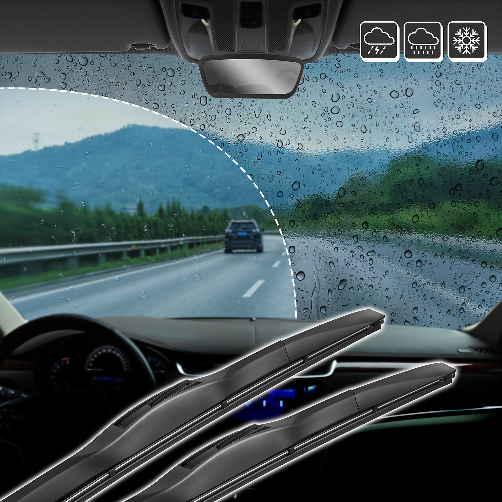 ABLEWIPE 18"&18" Windshield Wiper Blades Fit For Ford Explorer Sport Trac 0105 694934674842 eBay