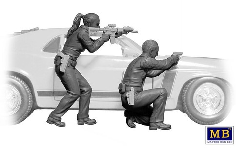 Master Box MB24064 SHOTS FIRED, The Heist Series Kit 1 of 3, Scale 1:24.NEW - Picture 5 of 6