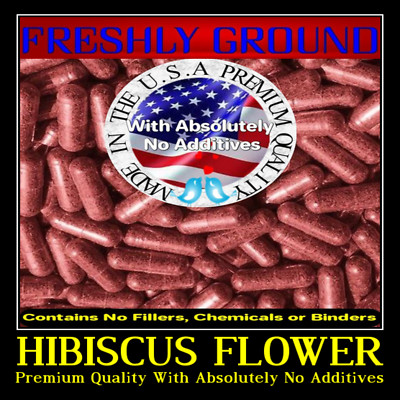 HIBISCUS FLOWER V C With Absolutely No Additives High Potency 100 Veg Capsules
