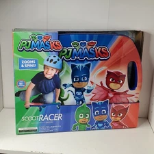 PJ Masks Scoot Racer Castor Board Ride Spin & Roll New NIB Owlette Cat Boy Gekko