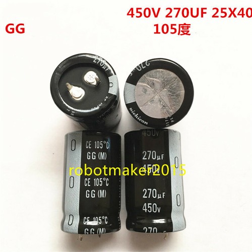 Aluminium Elektrolytkondensator 270uF 270 UF 450V 25*40 25*50 30*40 Brandneu - Bild 3 von 9
