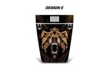 Hood Wrapgraphic Sticker Flag Decal For Jeep Wrangler 1999-2006 Grizzly