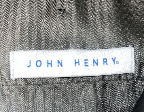 John Henry Men's Dress Pants Black (34x32) Pockets Hook & Eye - 第 8/8 張圖片