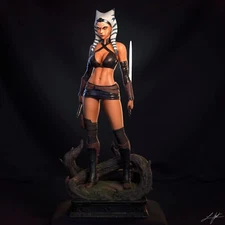 Ahsoka Fan Art Resin Statue Pro Painted 1/6 Scale - Made To Order - Abe3D