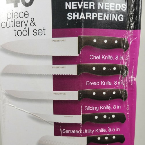 Farberware 40 pz. Set posate e utensili serie classica, nuovo con scatola 5108479 - Foto 6 di 7