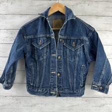 Vintage Levi  s denim trucker jacket Small USA fits small see measurements 