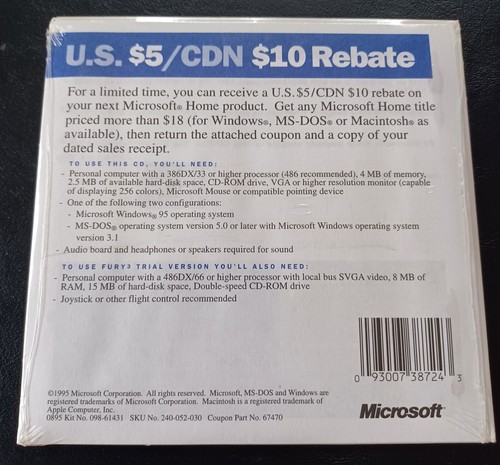 Microsoft Home 1995 CD Sampler - Preview 70+ Programs - Sealed - Picture 2 of 2
