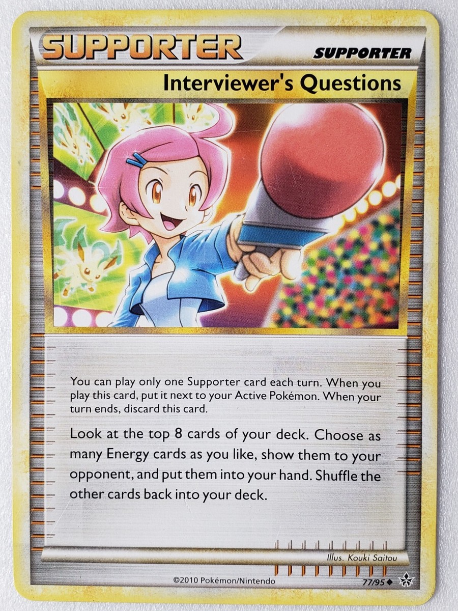 Interviewer's Questions 77/95 LP - Unleashed Pokemon Card - Kouki
