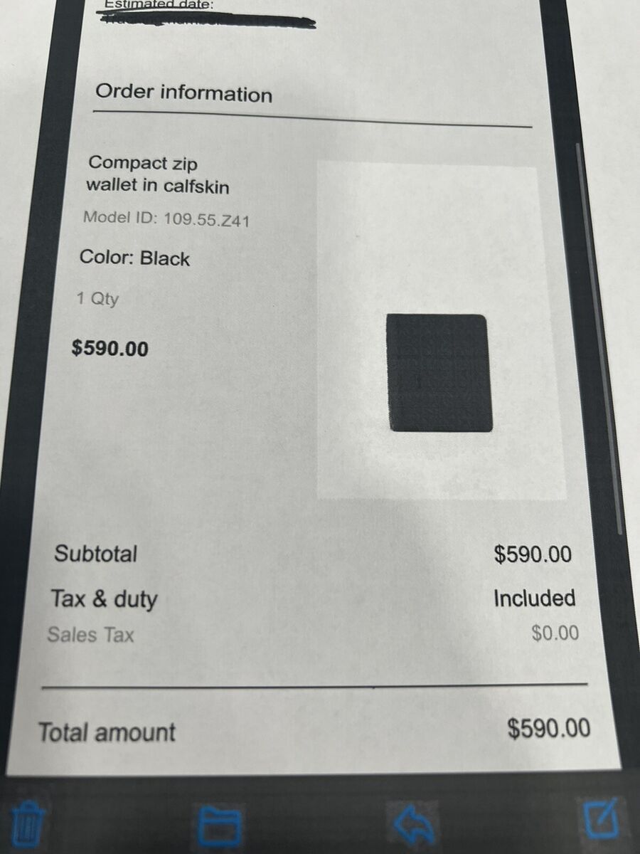 Loewe Compact Logo Men's Zip Wallet W/Original Receipt Loewe Compact Logo Men's Zip Wallet W/Original Receipt