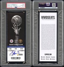 Shai Gilgeous-Alexander Signed NBA DEBUT 10/17/2018 Ticket Stub Psa MINT 9 AUTO