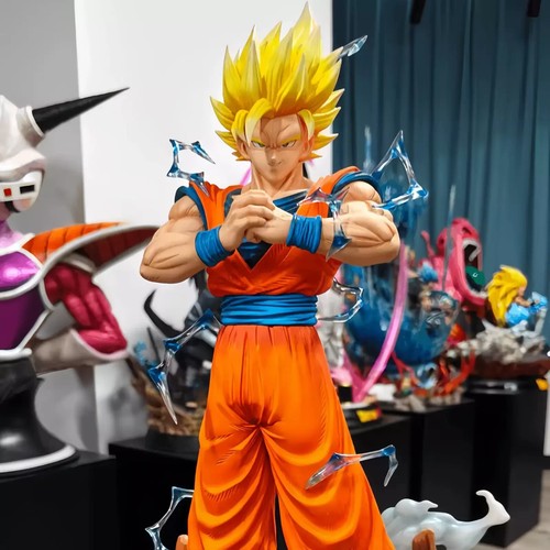 Action Figure Dragon Ball Z Goku S.S. 2 Ultra 30cm STATUA DA COLLEZIONE Anime - Foto 4 di 7