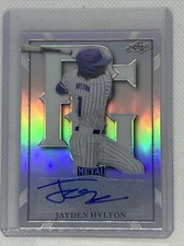 2021 LEAF METAL PERFECT GAME JAYDEN HYLTON AUTO SILVER REFRACTOR