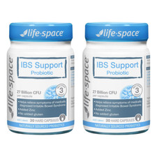 2x Life-Space IBS Support Probiotic30 capsules support the health & digestive