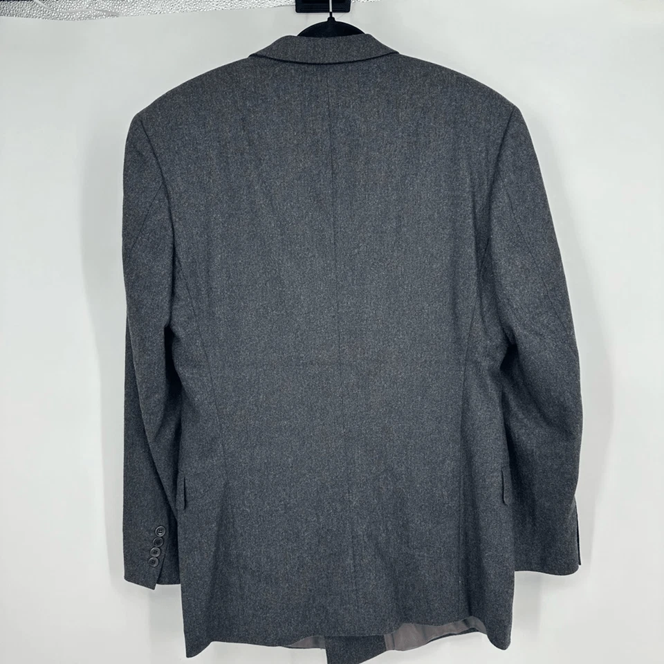 Abrigo Deportivo Hugo Boss Para Hombre Doble Pecho 40L Lana Cachemira Gris Blazer Chaqueta Foto 2 de 4