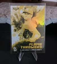 2021 Topps Fire - Flame Throwers Jack Flaherty #FT-7 Gold Minted