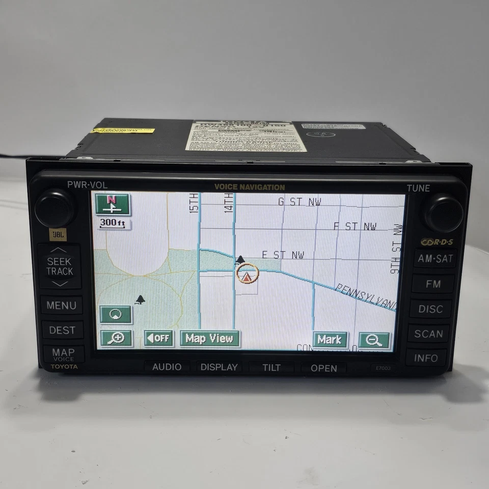 03-07 TOYOTA SEQUOIA TUNDRA JBL RADIO NAVEGACIÓN RADIO PANTALLA 86120-06160 E7003 Foto 2 de 4