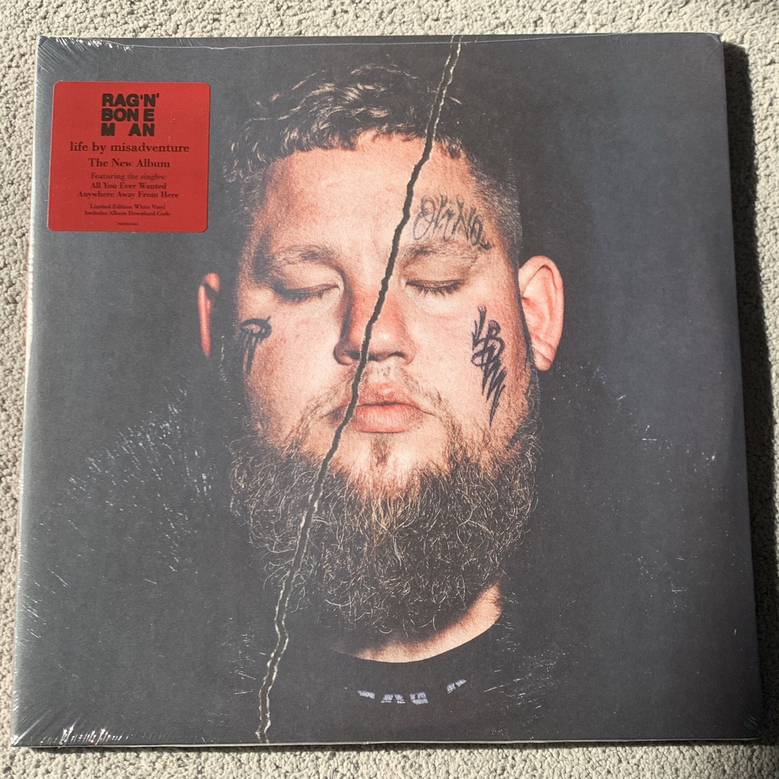 Rag'n'Bone Man - Life By Misadventure - White Limited Ed Vinyl / 12"" New Sealed