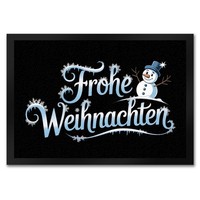 Frohe Weihnachten Mit Schneemann FußMatte In 35X50 Cm
