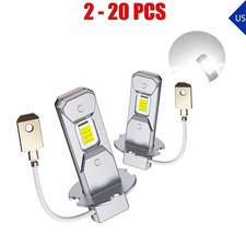 H3 Led Fog Light Drl Bulb High Low Beam Conversion 6500k White Canbus 2-20pcs Gf